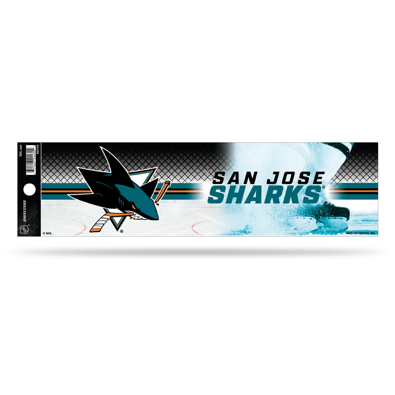 NHL San Jose Sharks 3" x 12" Car/Truck/Jeep Bumper Sticker By Rico Industries