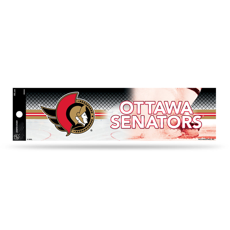 NHL Ottawa Senators 3" x 12" Car/Truck/Jeep Bumper Sticker By Rico Industries