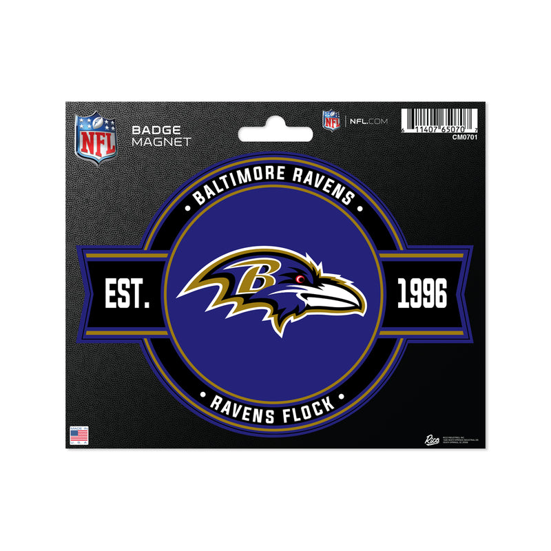 Baltimore Ravens Badge Magnet