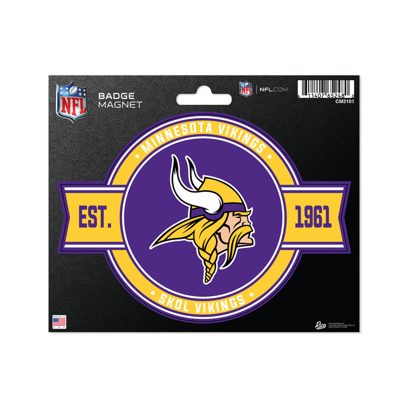 Minnesota Vikings Badge Magnet