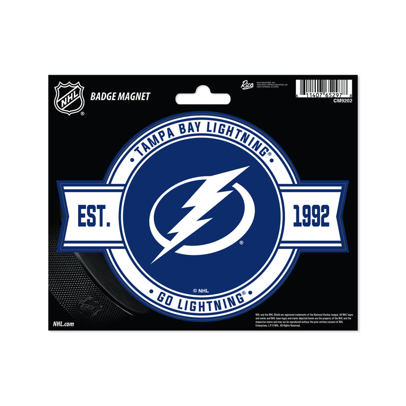 Tampa Bay Lightning Badge Magnet