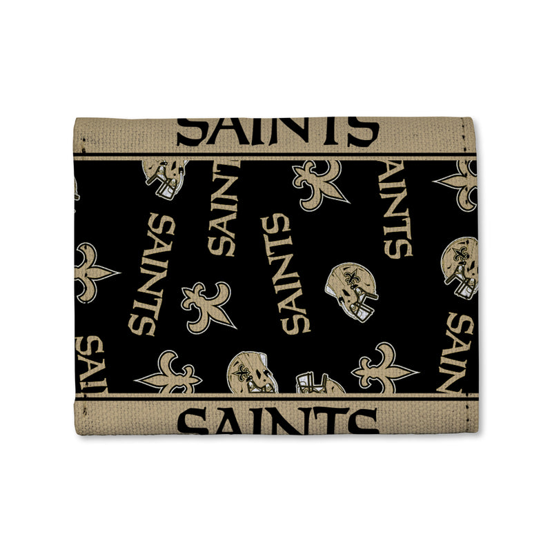 Saints Canvas Trifold Wallet