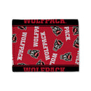 North Carolina State Wolf Head Logo Canvas Trifold Wallet - Tuffy