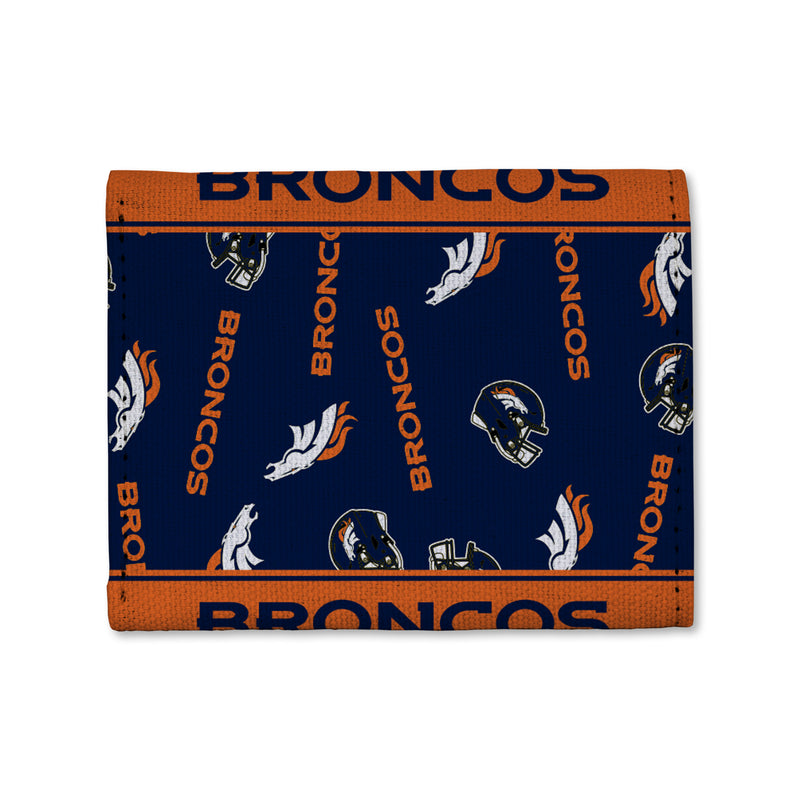 Broncos Canvas Trifold Wallet