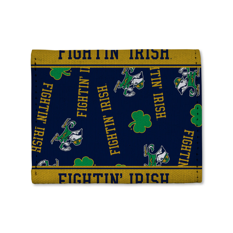 Notre Dame Canvas Trifold Wallet