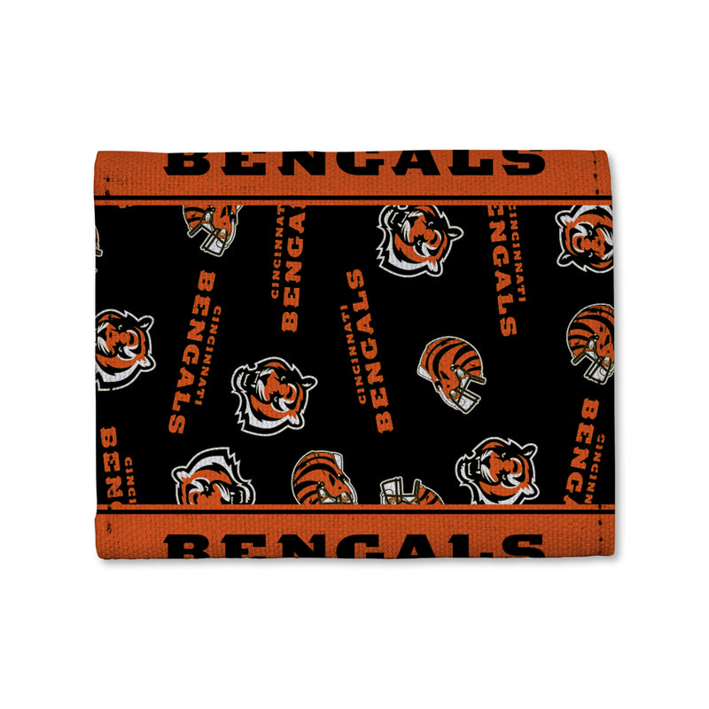 Bengals Canvas Trifold Wallet