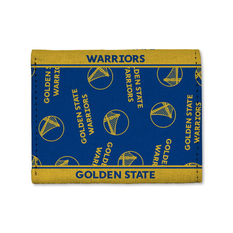 Warriors Canvas Trifold Wallet