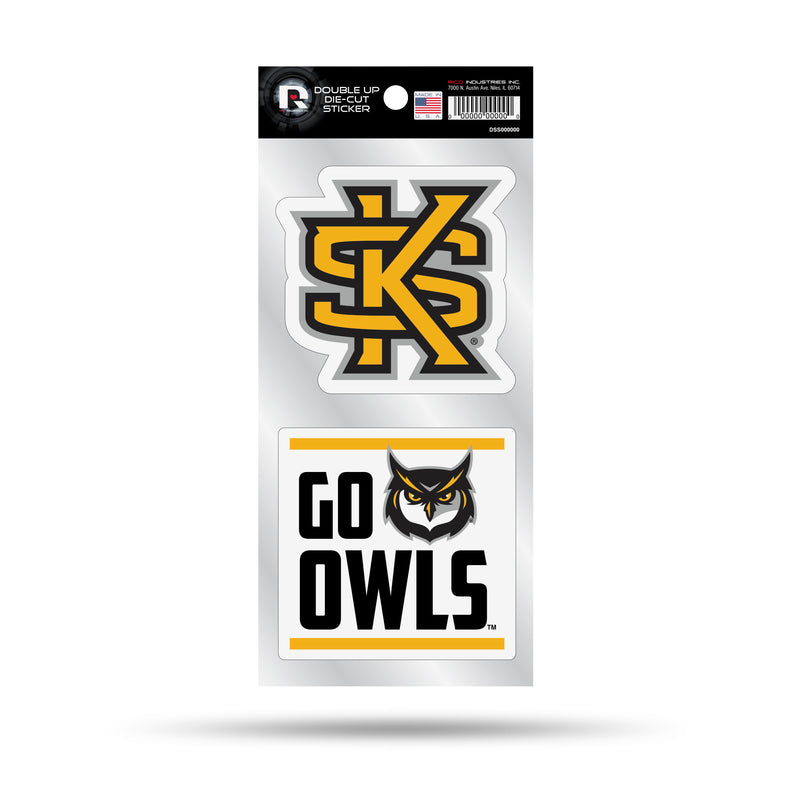 Kennesaw State Double Up Die Cut Sticker