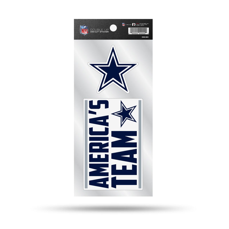 Cowboys Double Up Die Cut Sticker