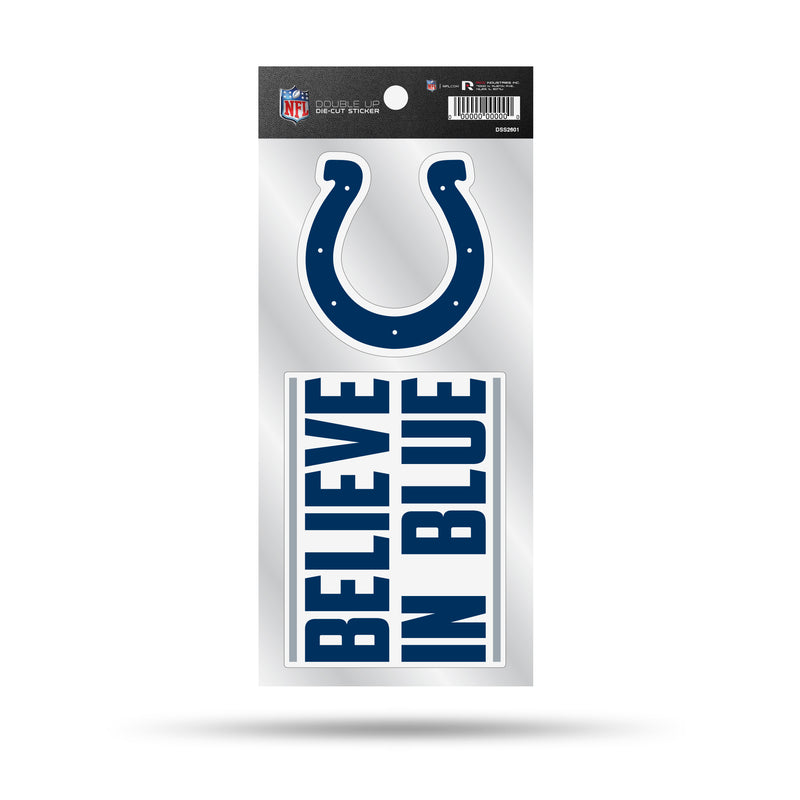 Colts Double Up Die Cut Sticker