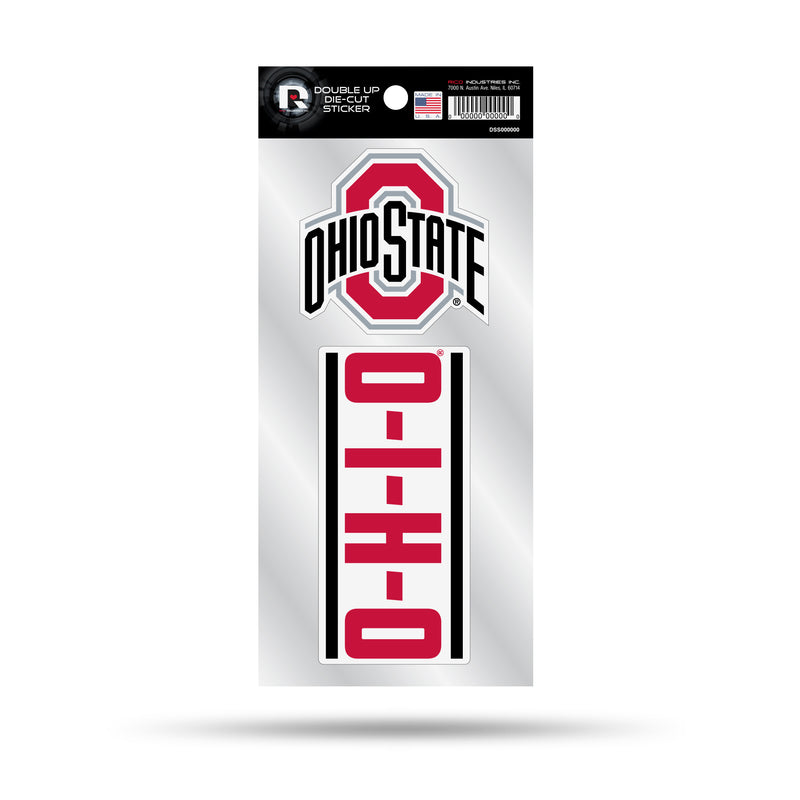 Ohio State Double Up Die Cut Sticker