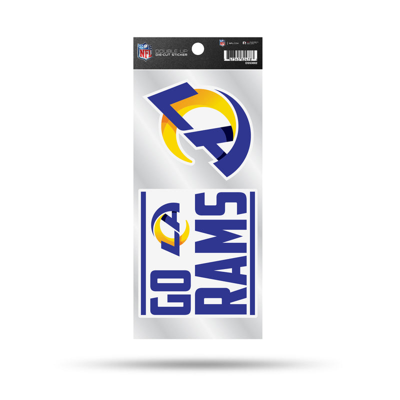 LA Rams Double Up Die-Cut Sticker