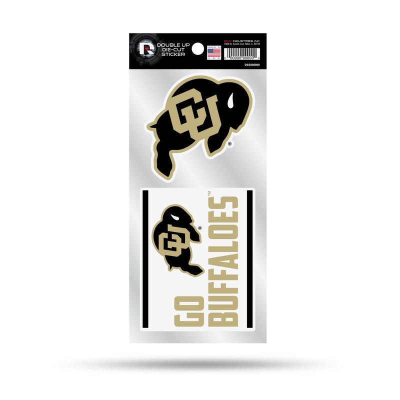 Colorado University Double Up Die Cut Sticker