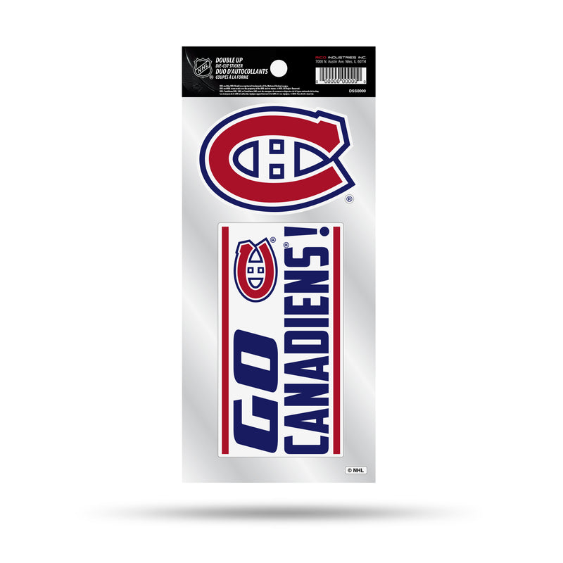 Canadiens Double Up Die Cut Sticker