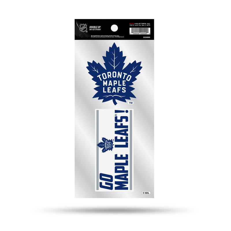 Maple Leafs Double Up Die Cut Sticker