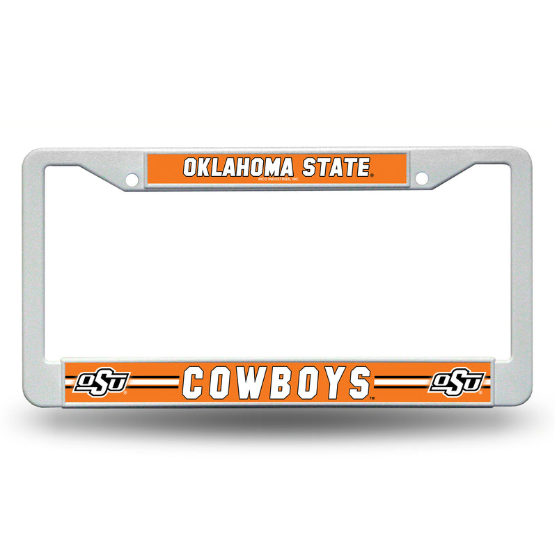 Oklahoma State White Plastic Frame (W/ Printed Inserts)