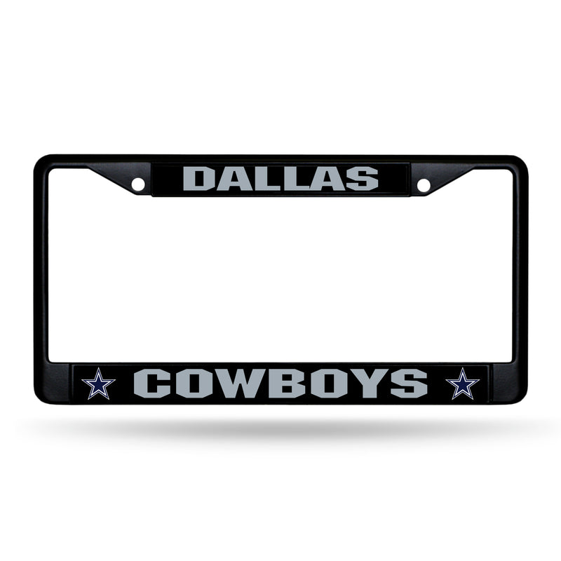 NFL Dallas Cowboys 12" x 6" Black Metal Car/Truck Frame Automobile Accessory By Rico Industries