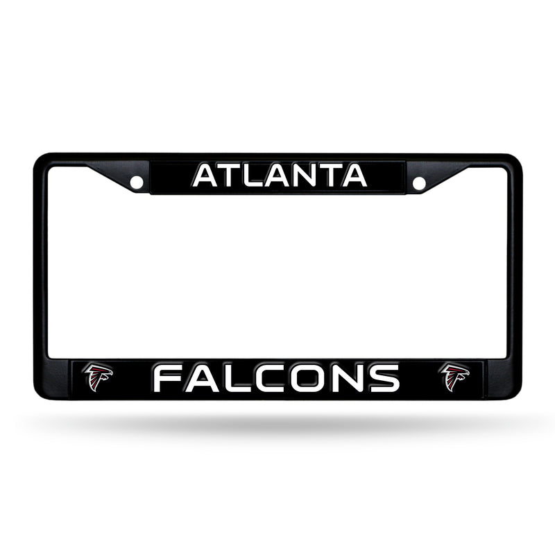 NFL Atlanta Falcons 12" x 6" Black Metal Car/Truck Frame Automobile Accessory By Rico Industries