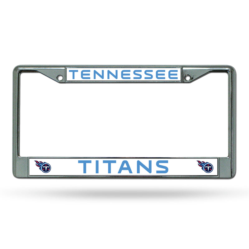 NFL Tennessee Titans 12" x 6" Silver Chrome Car/Truck/SUV Auto Accessory By Rico Industries