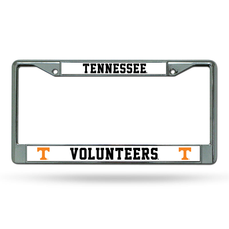 NCAA Tennessee Volunteers 12" x 6" Silver Chrome Car/Truck/SUV Auto Accessory By Rico Industries