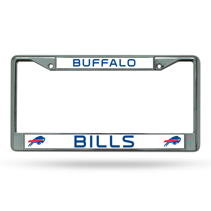 NFL Buffalo Bills 12" x 6" Silver Chrome Car/Truck/SUV Auto Accessory By Rico Industries
