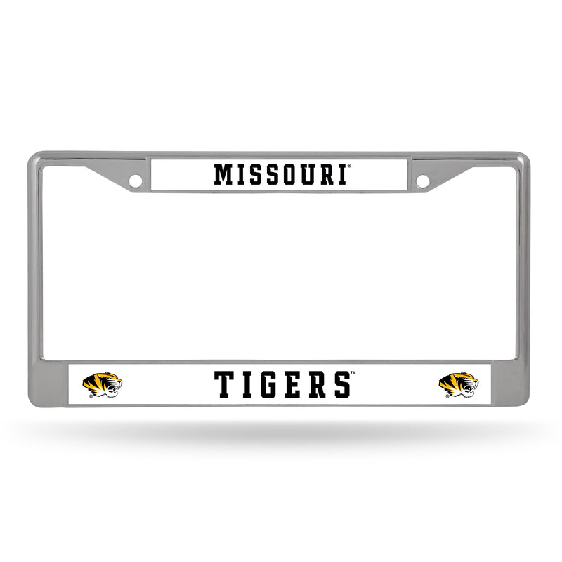 NCAA Missouri Tigers 12" x 6" Silver Chrome Car/Truck/SUV Auto Accessory By Rico Industries