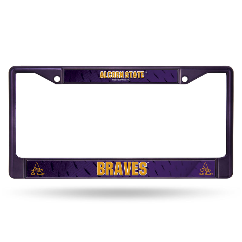 Alcorn State Purple Colored Chrome Frame