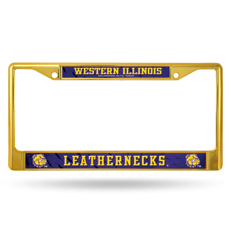 Western Illinois Gold Colored Chrome Frame