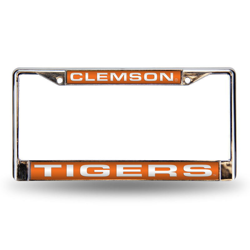 Clemson Orange Laser Chrome Frame