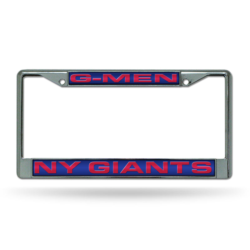 NY Giants "G-Men" Laser Chrome Frame