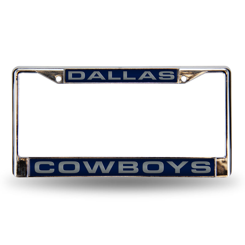 Cowboys Blue Laser Chrome Frame