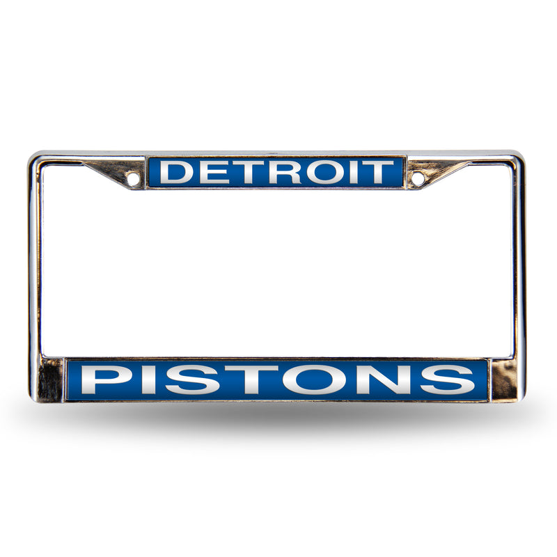 Pistons Blue Laser Chrome Frame