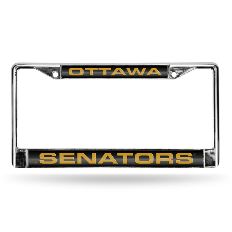 Ottawa Senators Laser Chrome 12 x 6 License Plate Frame