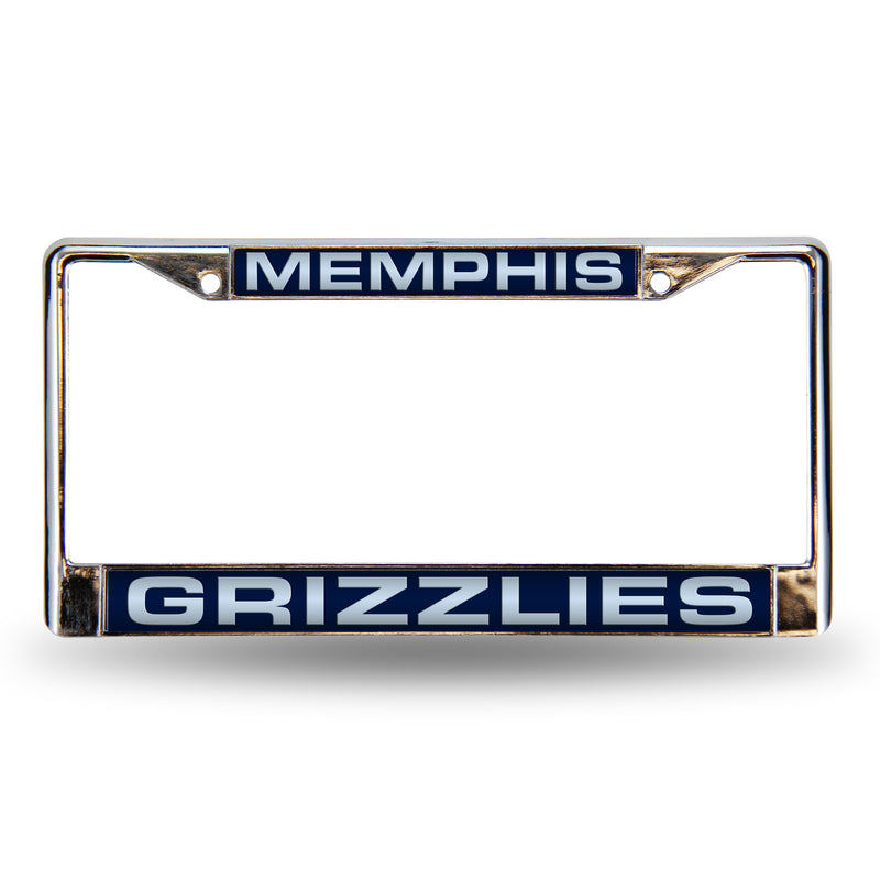 Grizzlies Blue Laser Chrome Frame