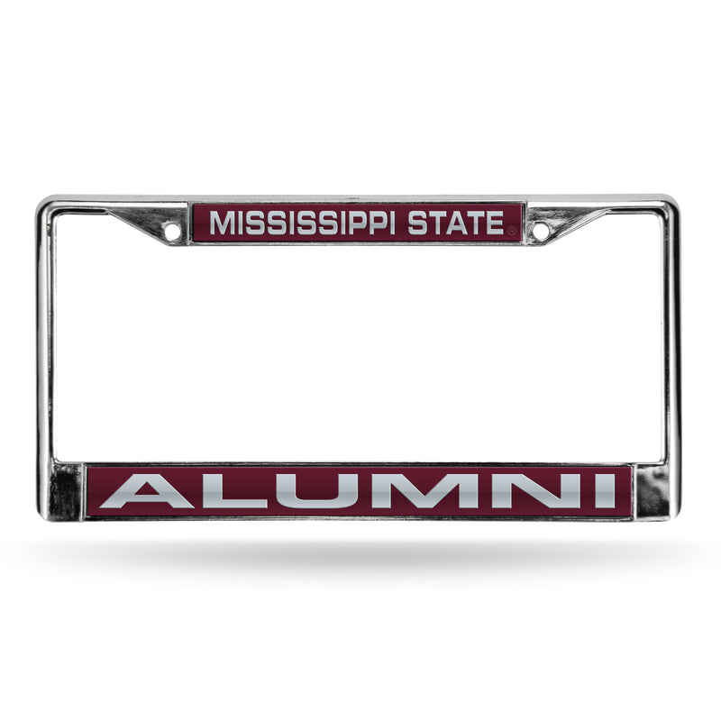 Mississippi State Alumni Red Laser Chrome Frame