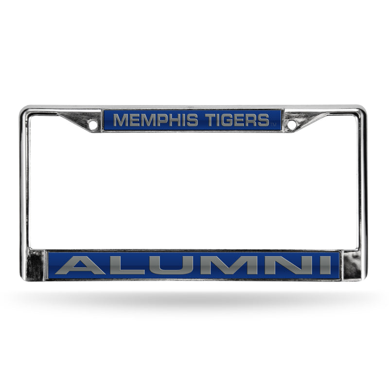 Memphis Alumni Blue Laser Chrome Frame
