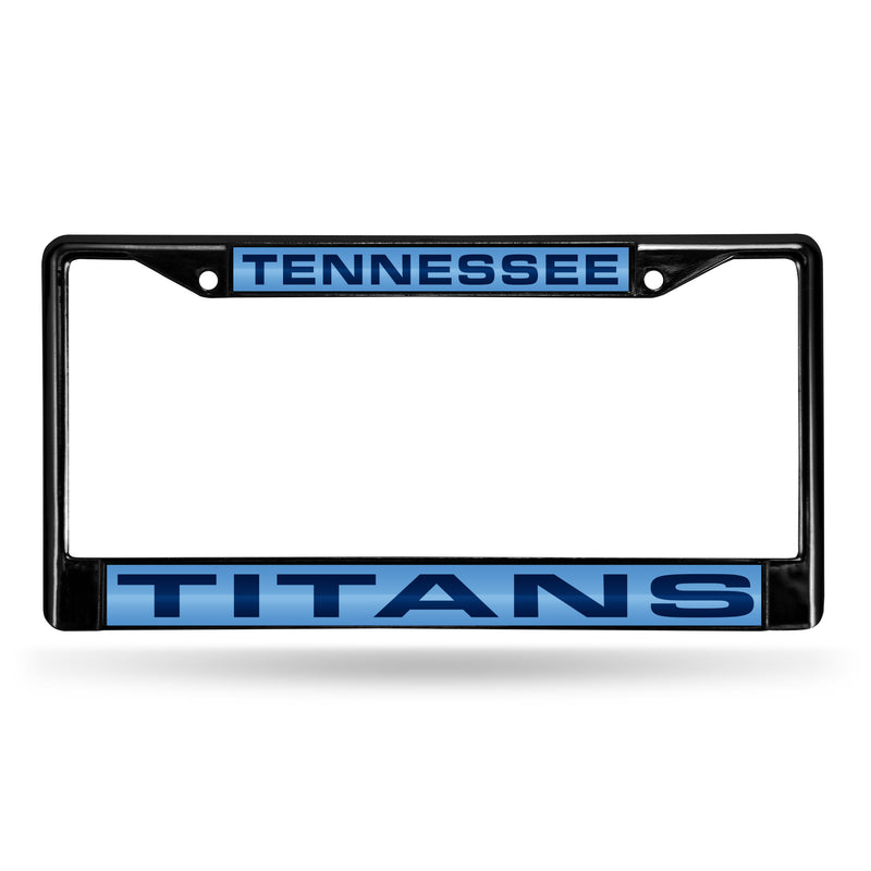 Tennessee Titans Black Laser Chrome 12 x 6 License Plate Frame