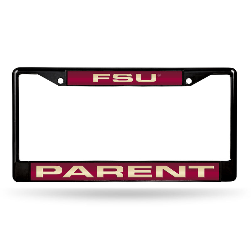 FSU Parent Black Laser Chrome Frame (Garnet W/ Gold Lettering)