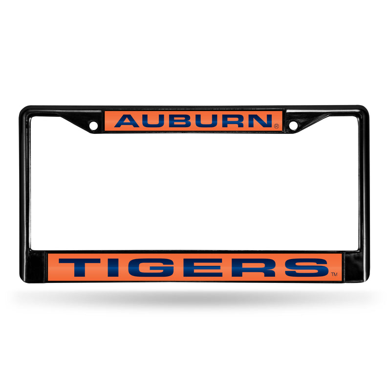 Auburn Tigers Black Laser Chrome 12 x 6 License Plate Frame