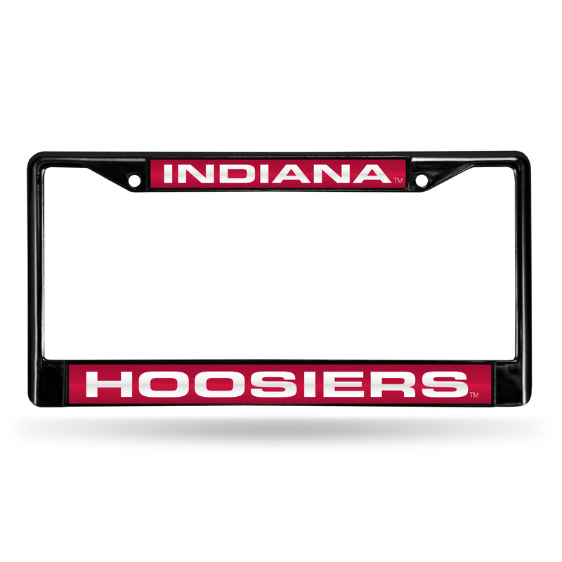 Indiana Hoosiers Black Laser Chrome 12 x 6 License Plate Frame