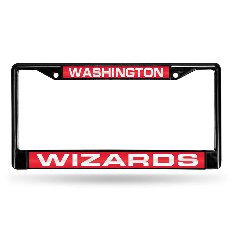 Washington Wizards Black Laser Chrome 12 x 6 License Plate Frame