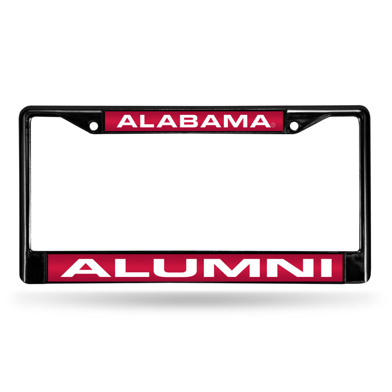 Alabama Crimson Tide Black Laser Chrome 12 x 6 License Plate Frame