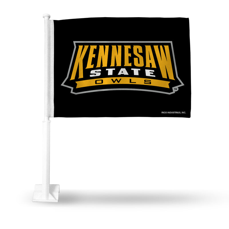 Kennesaw State Secondary Logo Car Flag