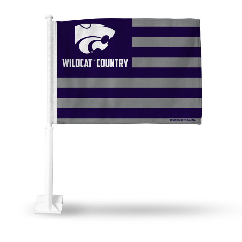 Kansas State University "Wildcat Country" Car Flag