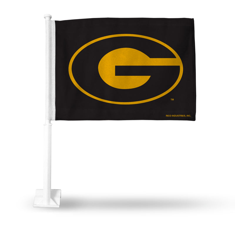 NCAA Grambling State Tigers Double Sided Car Flag -  16" x 19" - Strong Pole that Hooks Onto Car/Truck/Automobile By Rico Industries