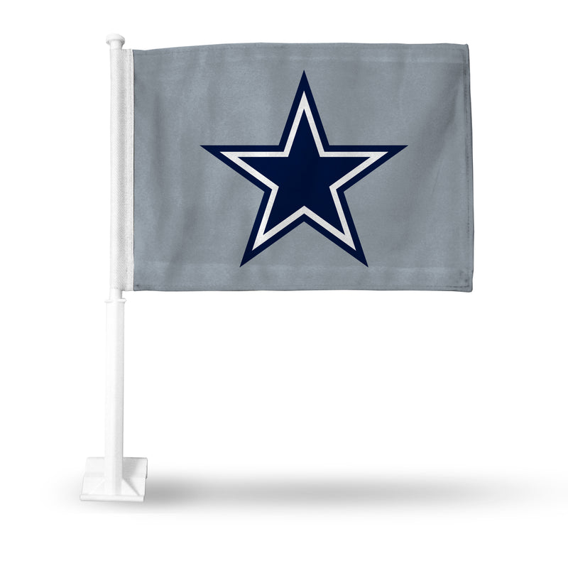 Dallas Cowboys Grey Car Flag With Star Logo