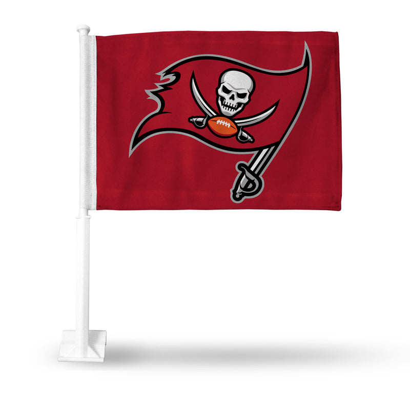 Tb Buccaneers Primary Logo Car Flag - Red Bkg