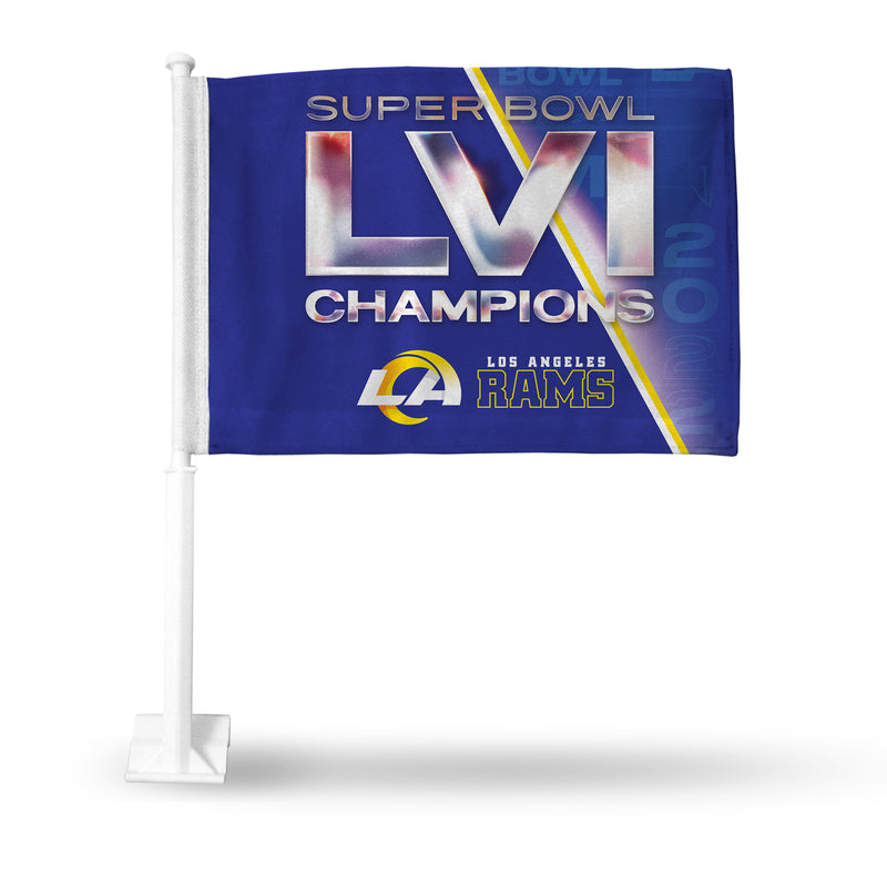 Rams 2022 Super Bowl LVI Champions Car Flag