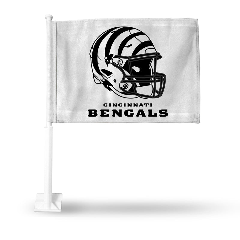 Cincinnati Bengals White Helmet Car Flag