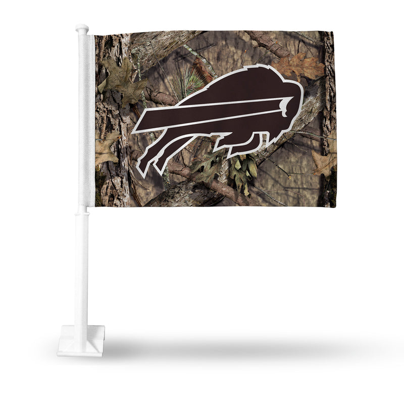 NFL Buffalo Bills Double Sided Car Flag -  16" x 19" - Strong Pole that Hooks Onto Car/Truck/Automobile By Rico Industries